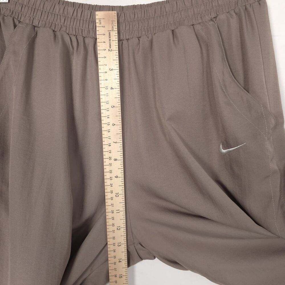 NIKE Mens Jogger Pants LARGE Brown Zip Ankle Lined Athletic‎ - Picture 4 of 13